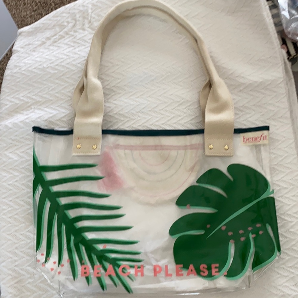 NWOT Vacation clear Palm Beach Tote BEACH Please